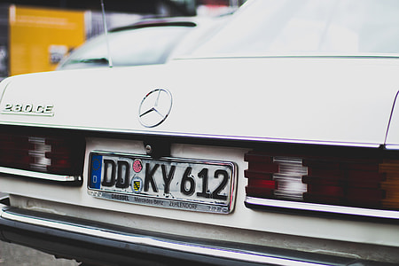 white Mercedes-Benz car thumbnail