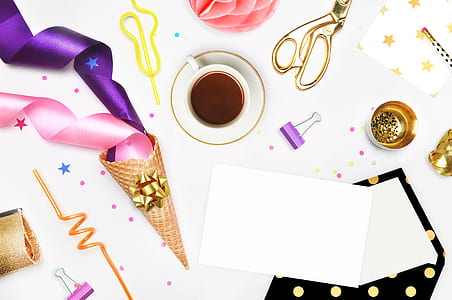 ice cream, cone, ribbon, crafts thumbnail