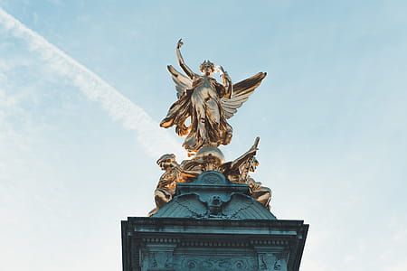Angel Statue Under Blue Sky thumbnail