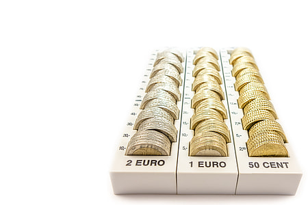 gold-colored Euro coins with case thumbnail