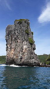 gray rock formation on sea thumbnail