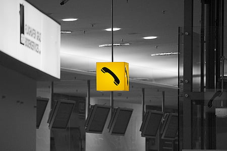 yellow and black telephone signage thumbnail