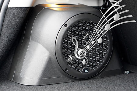 black portable speaker thumbnail