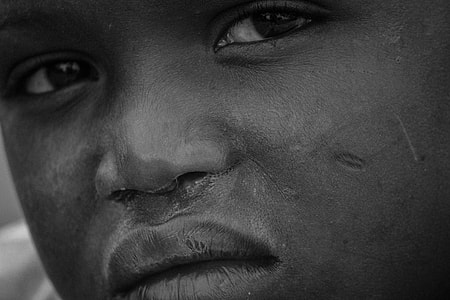 greyscale photo of boy thumbnail