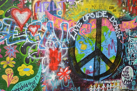 peace sign graffiti thumbnail