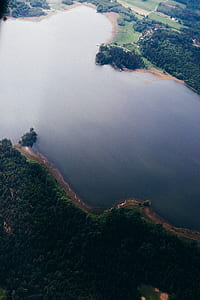 aerial photo of lake during daytime thumbnail