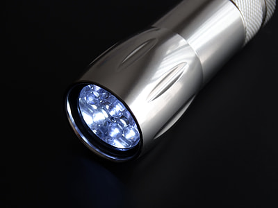 turned-on gray flashlight thumbnail
