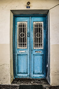 blue wooden door thumbnail