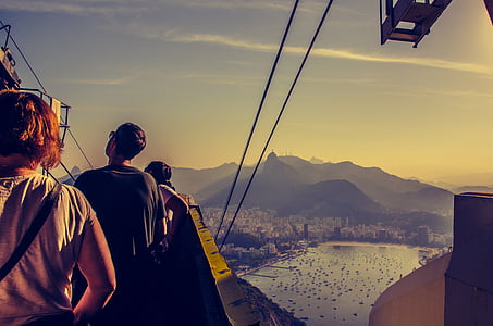 group of people riding cable cart thumbnail