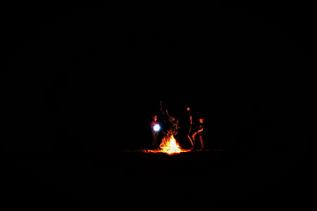 group of people making bonfire thumbnail