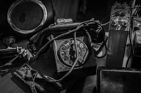 rotary phone on table thumbnail