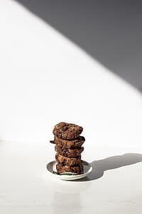 baked cookies on white ceramic saucer thumbnail