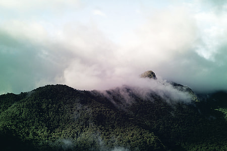 landscape photography of fog on mountain thumbnail
