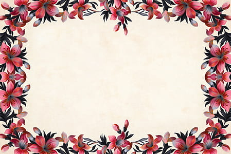 Square edged flower background. thumbnail