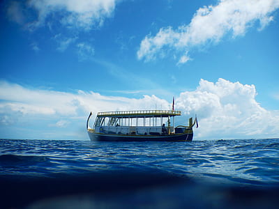sea, water, blue, boat thumbnail
