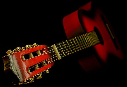 Black and Red Classic Guitar thumbnail