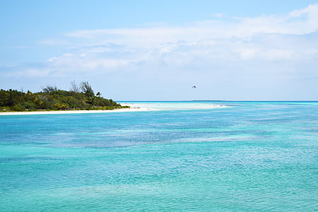landscape photography of body of water near island thumbnail