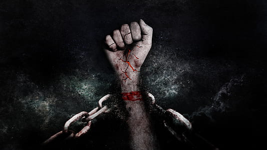 person's arm with silver chain illustration thumbnail