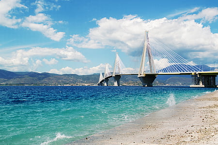 white suspension bridge thumbnail