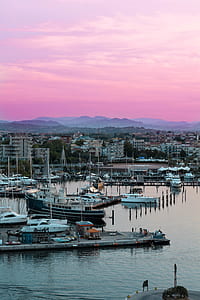 aerial photography of white boat thumbnail
