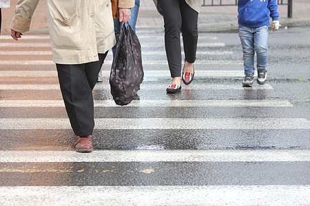 people crossing pedestrian lane thumbnail