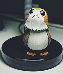 Close Up Photo of White and Brown Skylander Character Figurine thumbnail