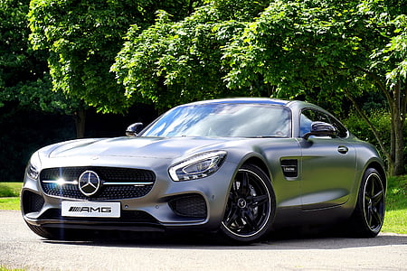silver Mercedes-Benz coupe thumbnail