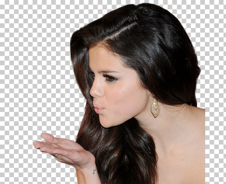 Selena Gomez Black Hair Hair Coloring Long Hair Golden Globe Png