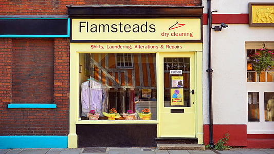 Flamsteads dry cleaning shirts, laundering, alterations, & repair store front thumbnail