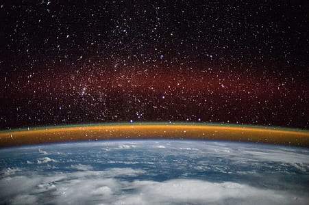 photo of earth and its atmosphere thumbnail