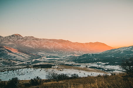 mountain covered by snow thumbnail