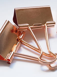 Two Gold Binder Clips thumbnail