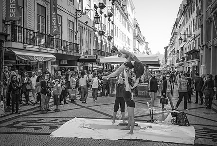 grayscale photography of people thumbnail
