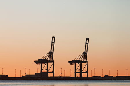 silhouette of buildings during dusk thumbnail