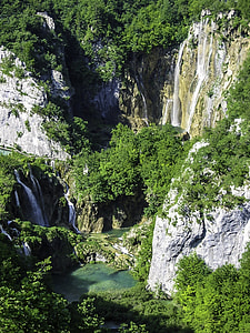 Large Waterfall at Plitvice Lakes National Park, Croatia thumbnail