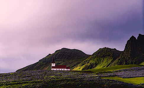 landscape photo of mountain covered with grass thumbnail