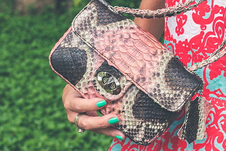 pink and gray crossbody bag thumbnail