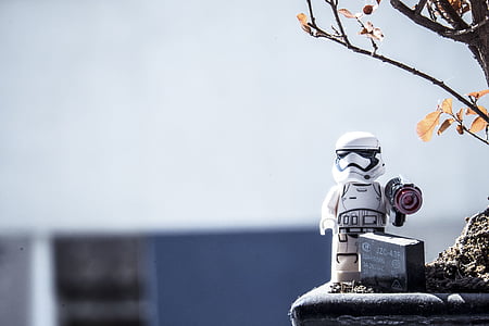 shallow focus photography of Storm Trooper figure toy thumbnail