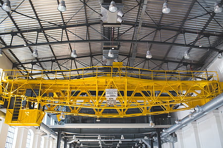 Old gantry in factory thumbnail
