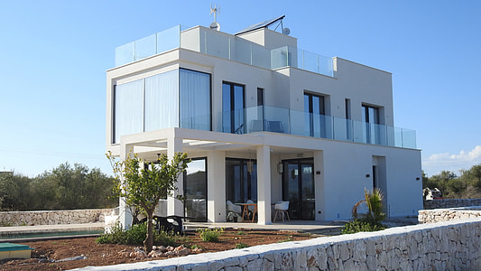 white concrete 2-storey house thumbnail
