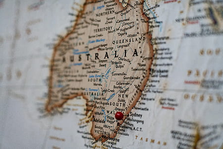 selective photography of Australia map thumbnail