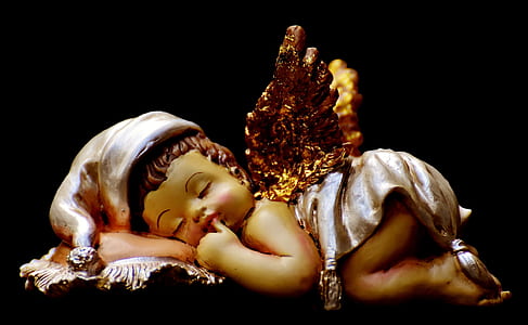 ceramic cherub figurine thumbnail