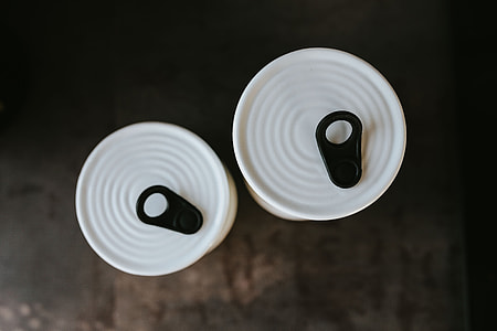 Kitchen utensils and cans by the wall thumbnail