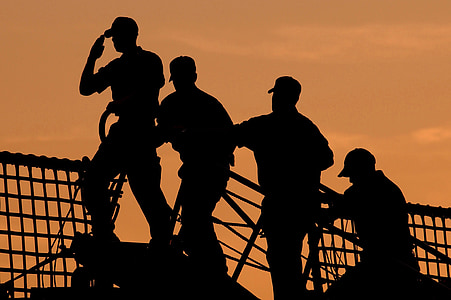 silhouette of three men thumbnail
