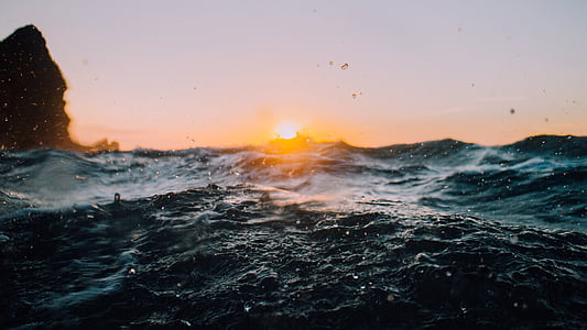 body of water during sunset thumbnail