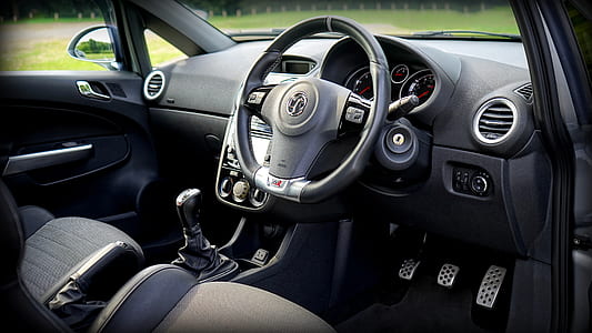 Black Car Steering Wheel thumbnail