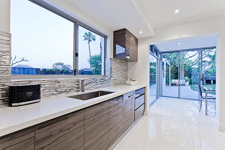 brown and white kitchen room thumbnail