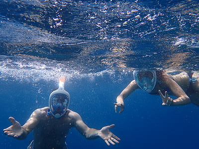 Photo of People Snorkeling Underwater thumbnail