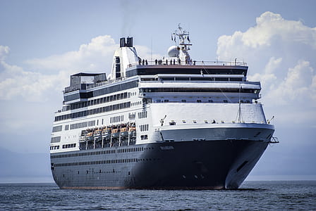 white and black cruise ship thumbnail
