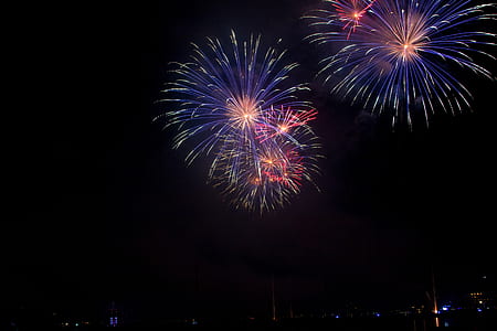 fireworks during nighttime thumbnail